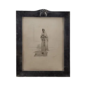 Large 20th Century Arts & Crafts Solid Silver Photo Frame, 1900s