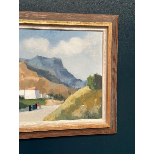 Stig Wernheden, Greek Landscape, 1960s, Oil on Canvas, Framed For Sale - Image 4 of 18