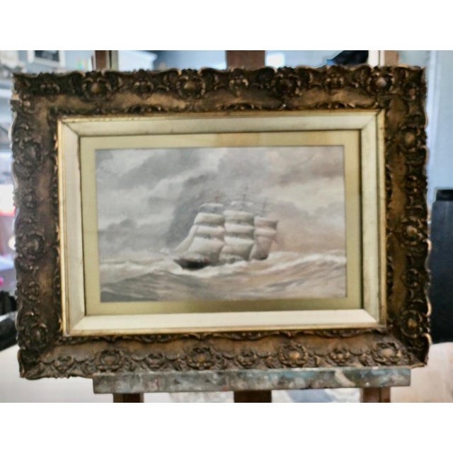Framed and Glazed Watercolour of the Cutty Sark by G.S.Campbel 1956 Whitstable A lovely representation of a much loved...