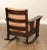 Oak Craft Antique Mission Oak and Leather Rocking Chair For Sale - Image 11 of 12
