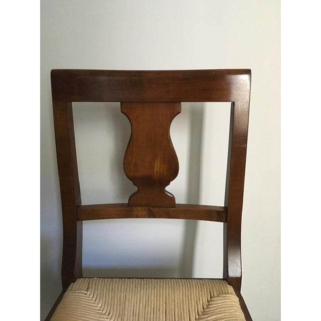 Rustic Walnut Chairs, Italy, 1970s, Set of 6 For Sale - Image 12 of 16
