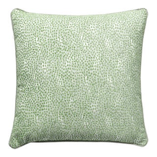 The House of Scalamandré Flurry Pillow, Leaf For Sale