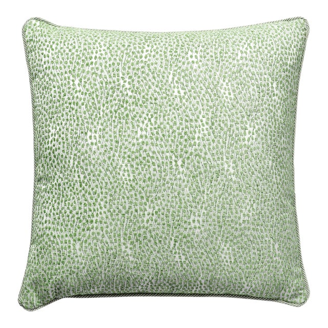 The House of Scalamandré Flurry Pillow, Leaf For Sale