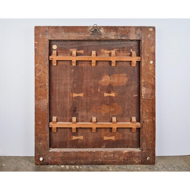 Paint 17th Century Portrait in Period Frame, 1619 For Sale - Image 7 of 7