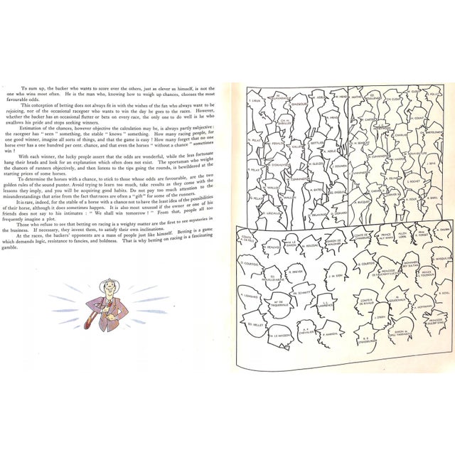 Traditional "Racing in France" 1950 Godolphin Darley (Inscribed) For Sale - Image 3 of 12