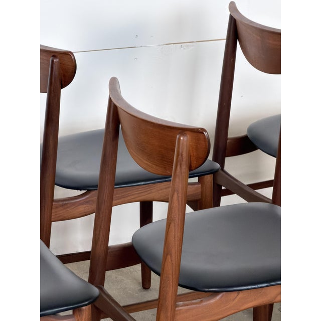 Danish Teak Dining Chairs from Harry Østergaard, 1960s, Set of 8 For Sale - Image 4 of 11