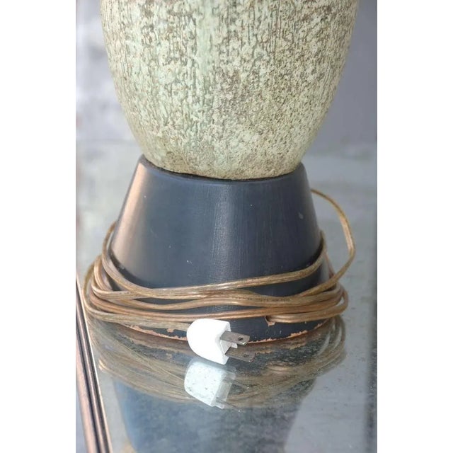 Studio Ceramic Oblong Lamp For Sale In Los Angeles - Image 6 of 7