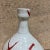 Vintage Studio Pottery Vase, Abstract Red Calligraphy, 1970s Mid-Century For Sale - Image 9 of 12