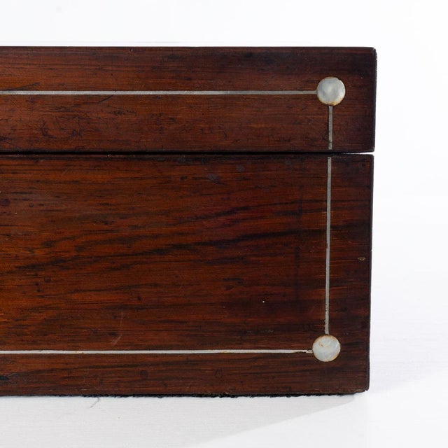 19th Century 19th Century Rosewood With Mother of Pearl Inlay For Sale - Image 5 of 18