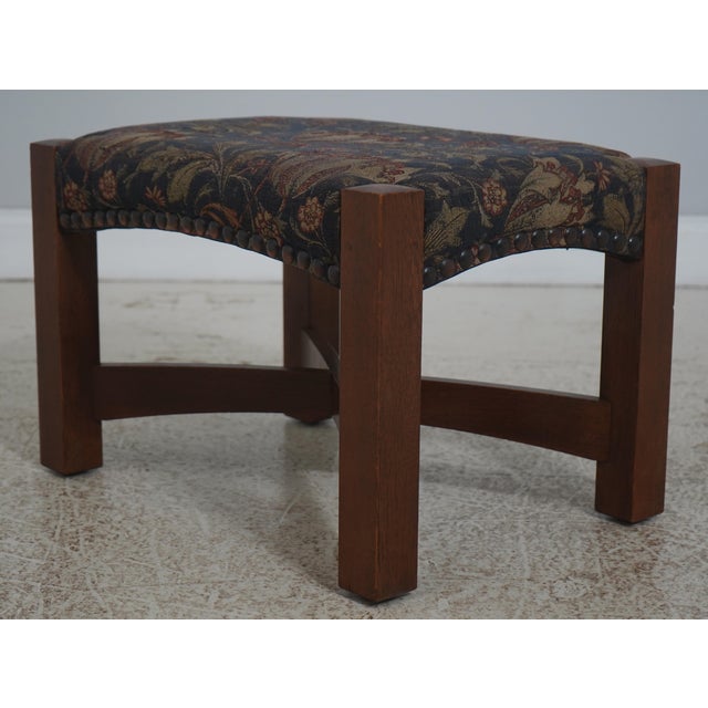 Stickley Mission Oak Eastwood Chair & Ottoman For Sale - Image 13 of 18