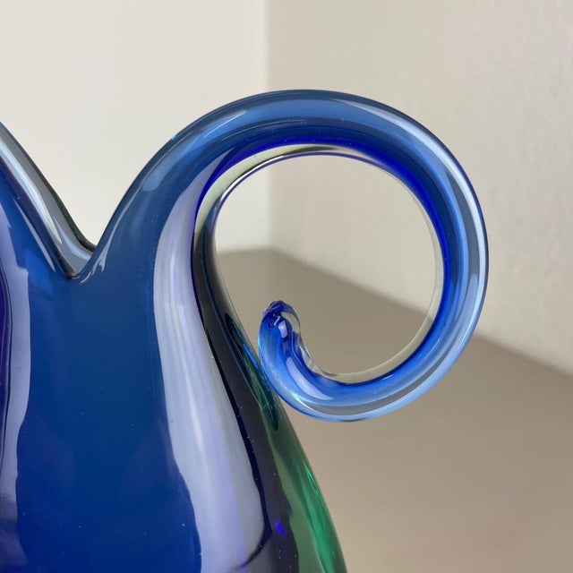 Large Murano Glass Sommerso Vase from Flavio Poli, Italy, 1970s For Sale - Image 11 of 18