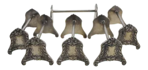 Set of 6 Silver Plate Knife Rests Style Louis XVI, circa 1900
