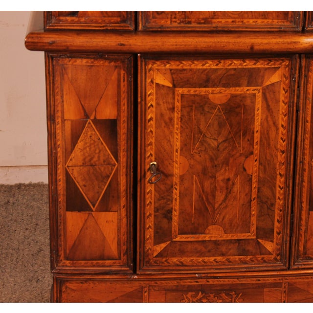 16th Century Renaissance Italian Oratory in Blond Walnut with Inlays For Sale - Image 3 of 15