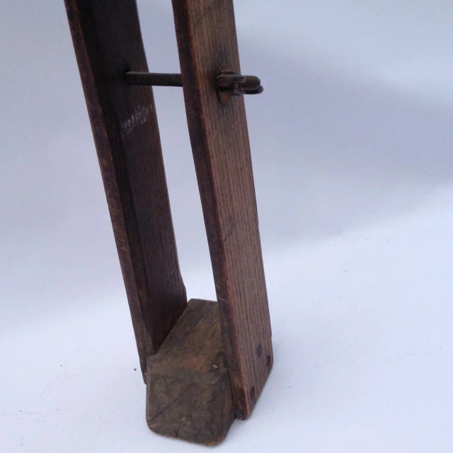 Vintage Wooden Leather Tool Maker For Sale - Image 4 of 6