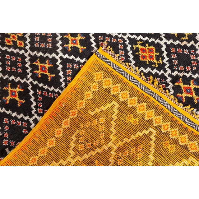 Black Doris Leslie Blau Vintage Moroccan Rug For Sale - Image 8 of 9