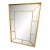 Early 19th Century English Segmented Gilt Carved Wood Mantle Mirror For Sale