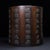 Chinese Vintage Chinese Carved Rosewood "Crane & Pine" Brush Pot With Poem For Sale - Image 3 of 10