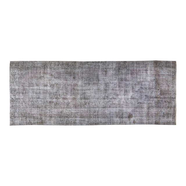 Vintage Turkish Anatolian Hand Knotted Wool Rug, 4'9"x12'6" For Sale
