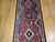Vintage Persian Shiraz Tribal Runner Rug, Hand-Knotted Wool, Geometric Medallion Pattern, Red & Blue, 3x10 For Sale - Image 9 of 15