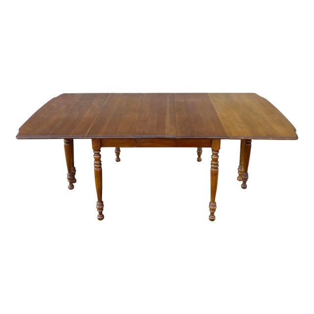 Vintage Thomasville Bay Colony Collection Traditional Solid Cherry Drop Leaf Gate Leg Extension Dining Table For Sale