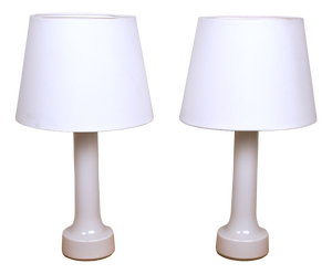 Large Swedish Art Glass Table Lamps from Bergboms, 1960s, Set of 2