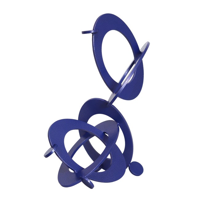 Blueberry 2 - Original Abstract Circle Metal Sculpture For Sale - Image 4 of 9