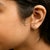 Haus of Brilliance 10K Yellow Gold 1/10 Cttw Diamond 'O' Initial Stud Earring For Sale - Image 4 of 5