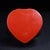 A striking Chinese heart-shaped carved cinnabar lacquer (tihong) box, densely carved in high relief across the lid with a...