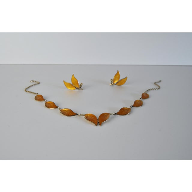 Mid-Century Sterling Silver and Enamel Necklace by David Andersen, 1950s For Sale - Image 9 of 13