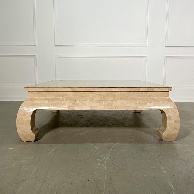 Asian 70's Tessellated Stone Ming Coffee Table For Sale - Image 3 of 7