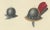 Medieval and Renaissance Helmets, 1842, Lithograph For Sale - Image 3 of 7