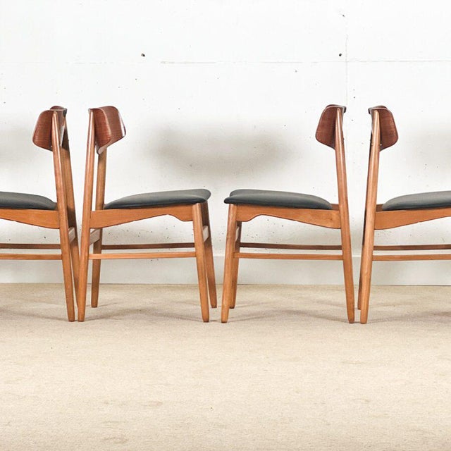 Contemporary Vintage Chairs in Oak by Bramin, 1960, Set of 6 For Sale - Image 3 of 6