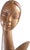 Wood Vintage MCM Teak Wood Sculpture Female Bust Attributed to Filipino Artist Jose P. Alcantara For Sale - Image 7 of 11