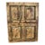 Vintage Indian Haveli Teak Wood Shutter | Distressed Wall Art Panel | Rustic Farmhouse Decor | Reclaimed Wooden Window Frame Wall Hanging For Sale