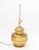 Mid-Century Modern Brass Ginger Jar Lamp, single light socket, brass finial. 25" H x 9.5" Diameter. Provenance: From a...