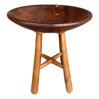 Andrianna Shamaris Mid-Century Couture Side Table For Sale