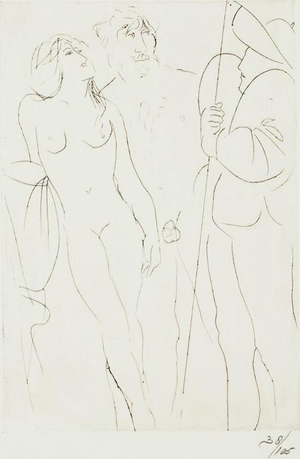 Giacomo Manzú, Nude Oedipus, Ed. 38/105, 1968, Etching