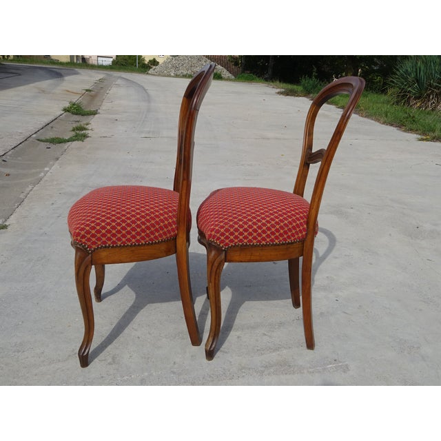 Antique Louis Philippe Chairs, 1800s, Set of 2 For Sale - Image 17 of 18