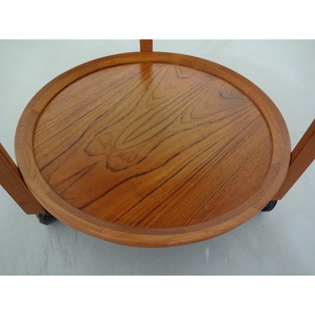Vintage Teak Serving Trolley from Sika Møbler, Denmark, 1960s For Sale - Image 14 of 16
