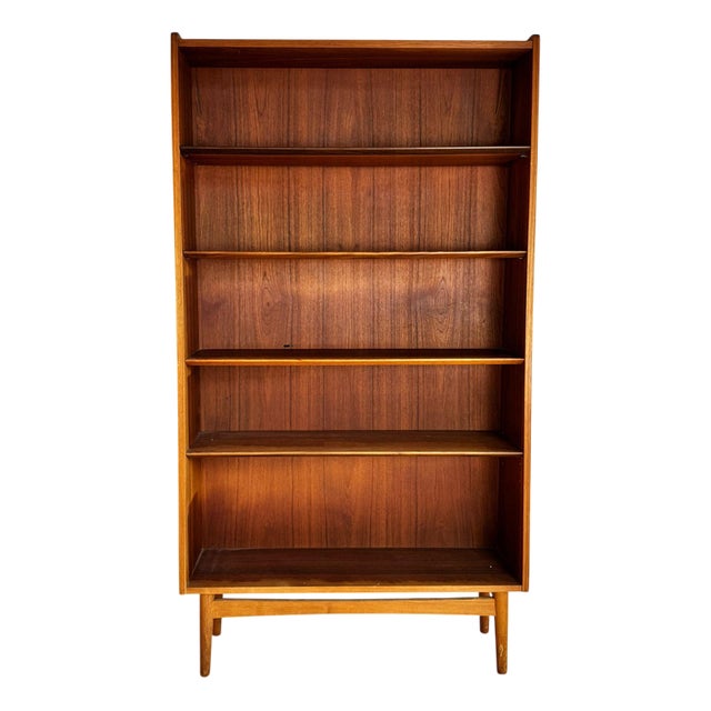 Mid-Century Modern Danish Teak Bookcase by Johannes Sorth, 1960s For Sale