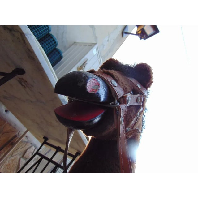 Vintage Wooden Rocking Horse, 1960s For Sale - Image 4 of 10