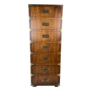 1960s Mid-Century-Modern Campaign Style Henredon Lingerie Chest For Sale