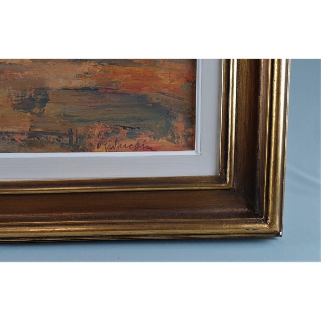 Gheorghe Raducanu, Landscape, 1970s, Oil on Canvas For Sale - Image 3 of 8