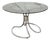 Modernist Dining Table in Steel attributed to Giotto Stoppino, 1970s For Sale