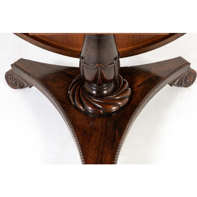 Wood Antique Scottish Regency Rosewood Centre Table, 1800s For Sale - Image 7 of 14