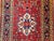 Vintage Persian Heriz Wide Runner, Hand-Knotted Wool, Geometric Design, Red & Navy, 4x12 For Sale - Image 16 of 18