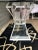 Classic Butterfly Lucite Dining Table. Lucite base with 3/8”beveled glass in excellent condition. Attributed to Lion in...