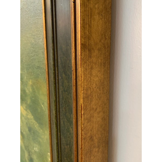 Figurative Oil on Canvas Painting of Farmer Woman by Well, Signed & Framed For Sale - Image 11 of 13