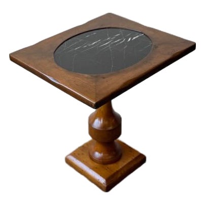 1950's Raymond Enkeboll Marble and Wood Drink Table For Sale