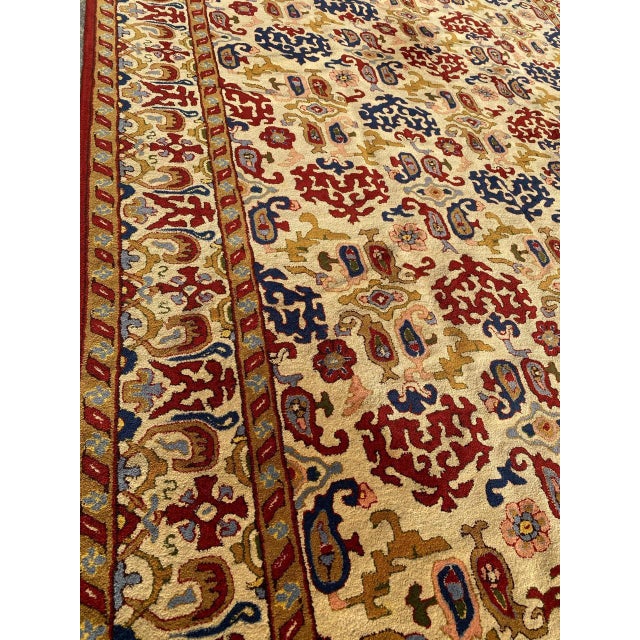 Textile Antique French Janus Rug For Sale - Image 7 of 13